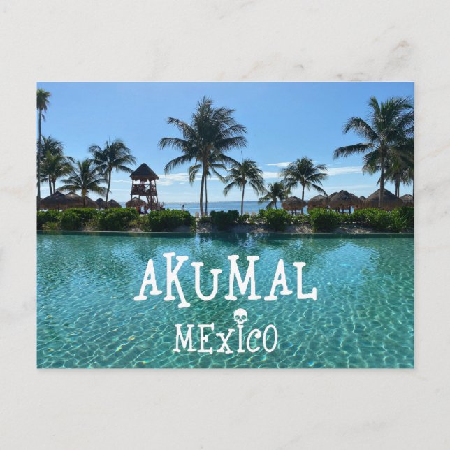 Akumal Mexico Design - Carte postale standard (Devant)