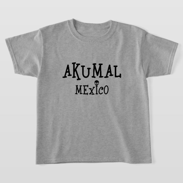 Akumal Mexico Design - Kids' Basic T-Shirt (Laydown)