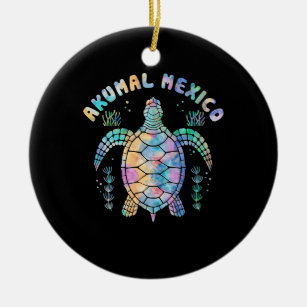 Akumal, Mexico, Sea Turtle Ceramic Ornament