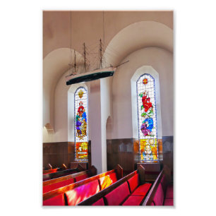 Akureyri Church Interior, Iceland Photo Print