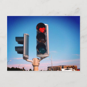 Akureyri Heart Stop Light Postcard