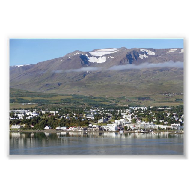 Akureyri, Iceland, Panorama Photo Print (Front)