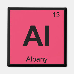 Al - Albany New York Chemistry Periodic Table City Magnet