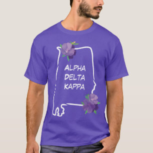 AL Alpha Delta Kappa Tshirt lettres blanches avec 