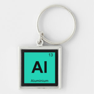 Al - Aluminium Chemistry Periodic Table Symbol Keychain