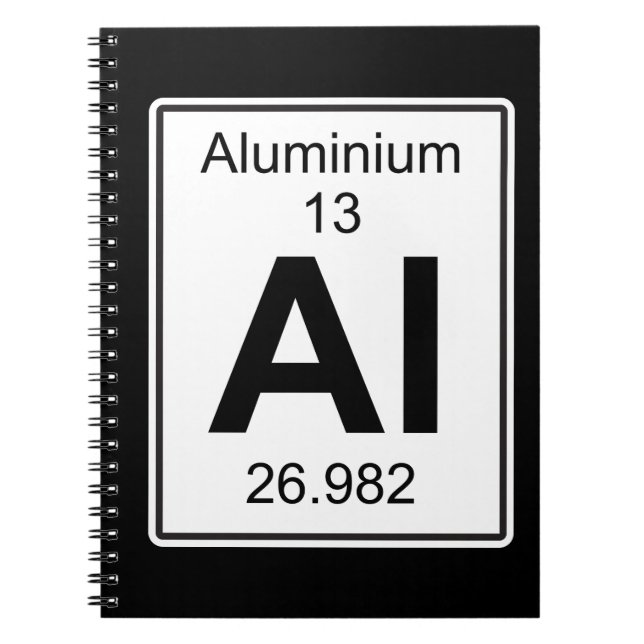 Al - Aluminium Notebook (Front)