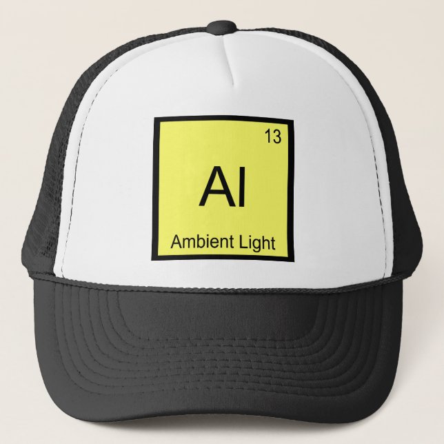Al - Ambient Light Funny Chemistry Element Symbol Trucker Hat (Front)