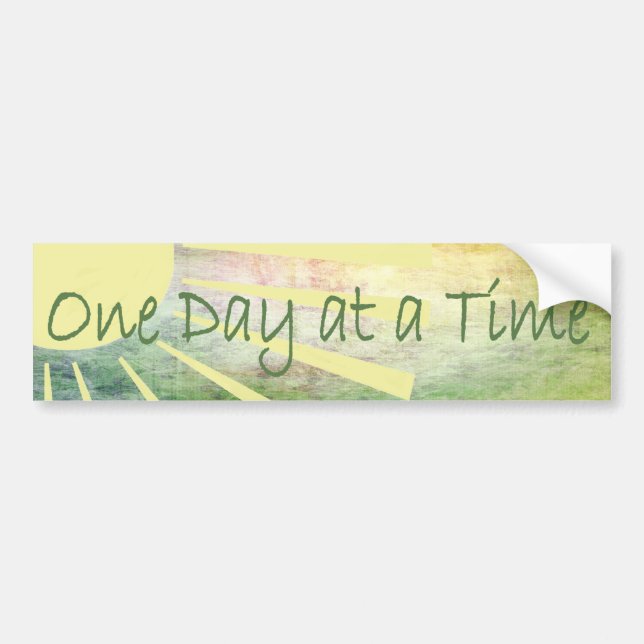 Al-anon - One Day At A Time Bumper Sticker (Front)