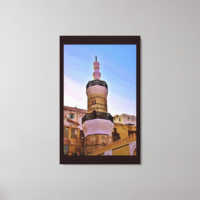 Al Balad Minaret Canvas Print (Front)
