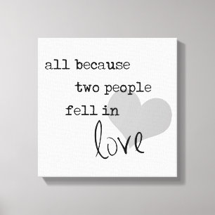 al because two people fell in love modern simple canvas print