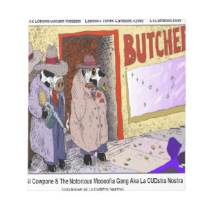 Al Cowpone & The Moofia Gang Funny Cows Notepad