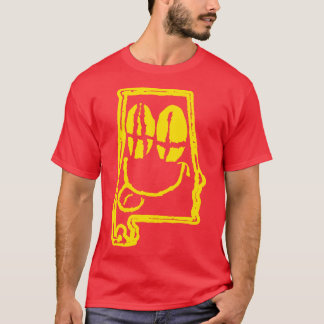 AL Eyes Alabama Grunge Smiling Face Black Backgrou T-Shirt