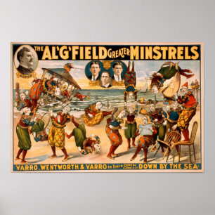 Al Field Greater Minstrels 1905 Poster