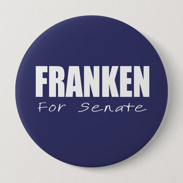 AL FRANKEN Election Gear 4 Inch Round Button (Front)