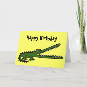 AL- Funny Crocodile Birthday Card