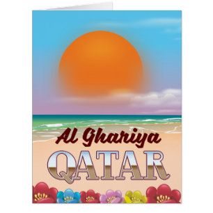 Al Ghariya Qatar beach poster