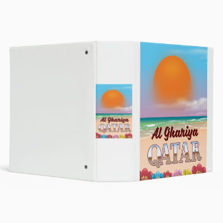 Al Ghariya Qatar beach poster Binder