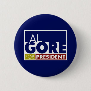 Al Gore for President V1 2 Inch Round Button