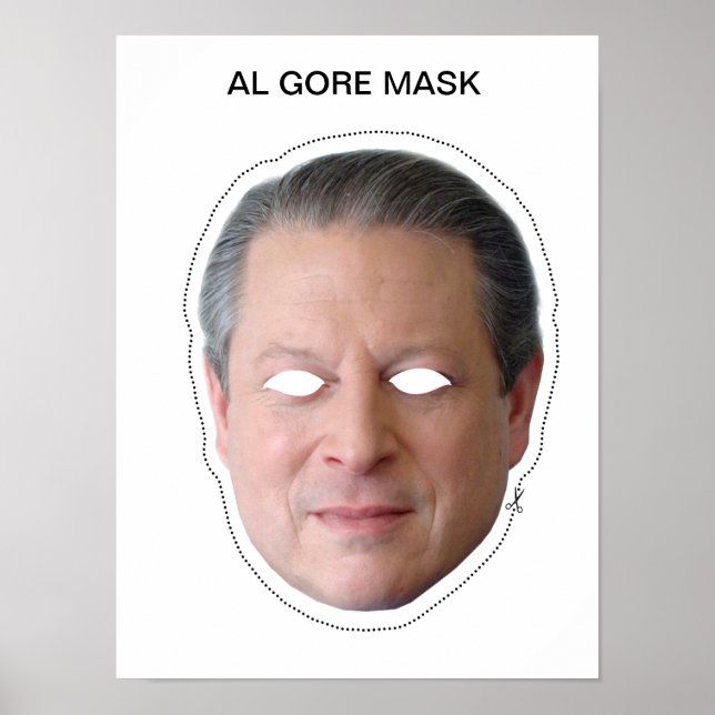 Al Gore Mask Poster (Front)
