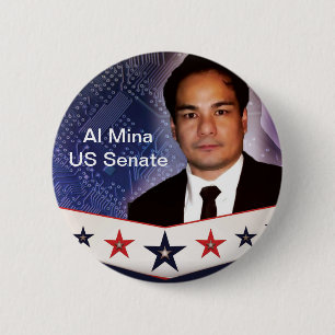 Al Mina US Senate Merchandise 2 Inch Round Button