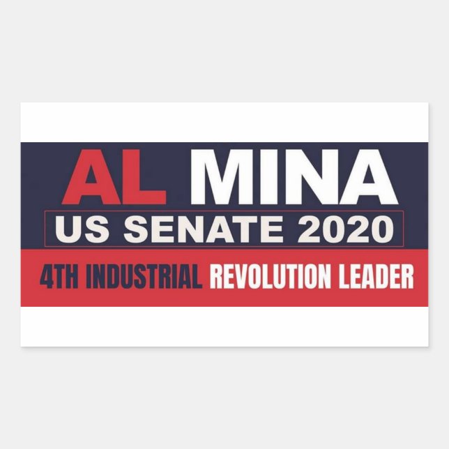 Al Mina US Senate Merchandise Sticker (Front)