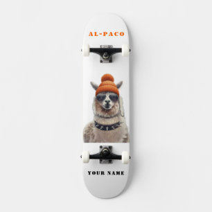 AL-PACO   Custom Urban Skater Alpaca Skateboard