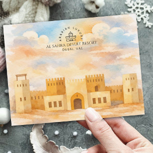 Al Sahra Desert Resort, Dubai   Famous Landmark Postcard