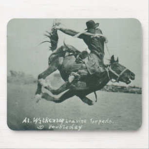 Al Wilkenson riding Torpedo. Mouse Pad