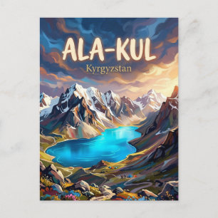 Ala-Kul Lake Kyrgyzstan Postcard