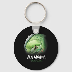 Ala Moana United States Surfing Surfboard _1 Keychain