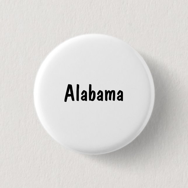 Alabama 1 Inch Round Button (Front)