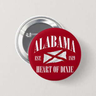 Alabama 2 Inch Round Button