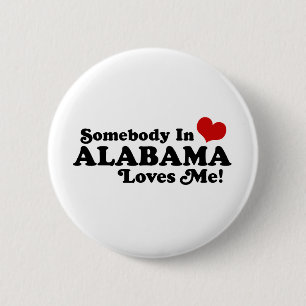Alabama 2 Inch Round Button