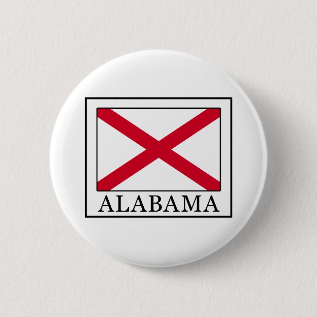 Alabama 2 Inch Round Button (Front)