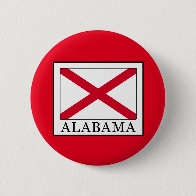 Alabama 2 Inch Round Button (Front)