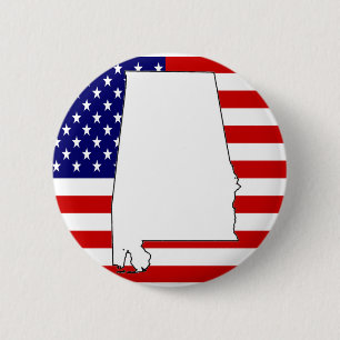 Alabama 2 Inch Round Button
