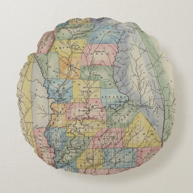 Alabama 2 round pillow (Front)