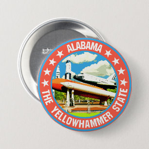 Alabama 3 inch round button