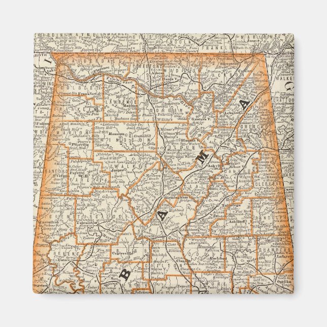 Alabama 4 magnet (Front)