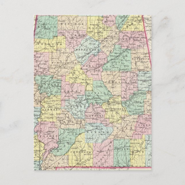 Alabama 5 postcard (Front)