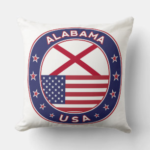 Alabama, Alabama t-shirt, Alabama sticker, Throw Pillow