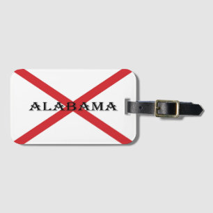 Alabama and Flag bc ltcnt Luggage Tag