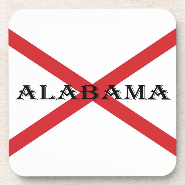Alabama and Flag coastercn Coaster (Front)