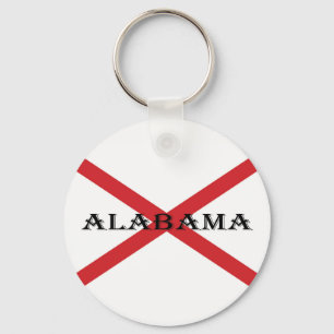 Alabama and Flag kccn Keychain