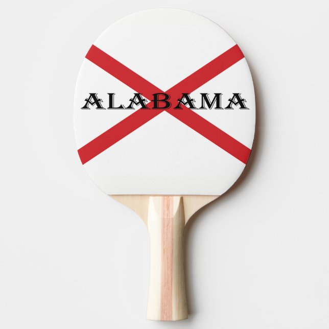 Alabama and Flag ppcnt Ping Pong Paddle (Front)