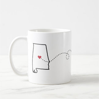 Alabama au Michigan - Heart2Heart Coffee Mug