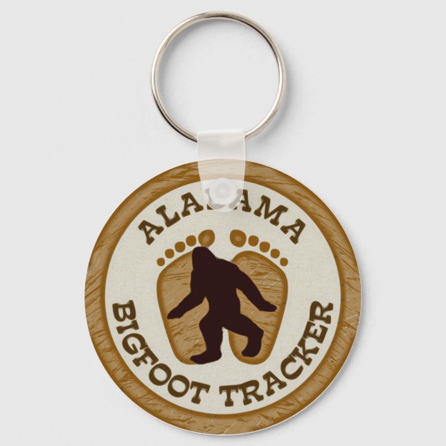 Alabama Bigfoot Tracker Keychain (Front)