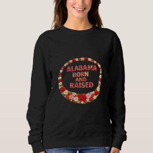 Alabama Born and Raised Illustration Sweatshirt