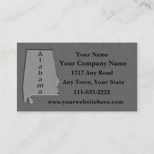 Alabama Carte de visite de l'État en pierre sculpt