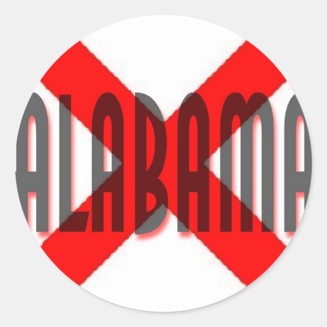 Alabama Classic Round Sticker (Front)